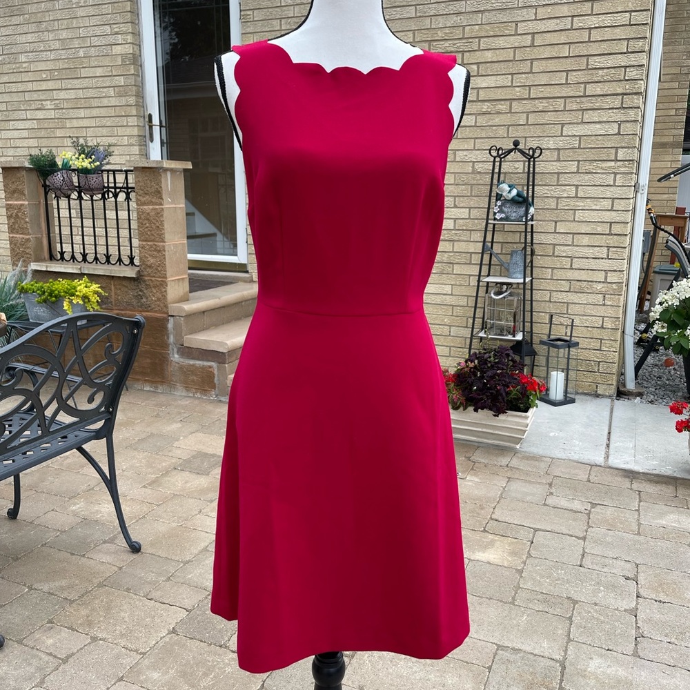 Loft burgundy dress size 6